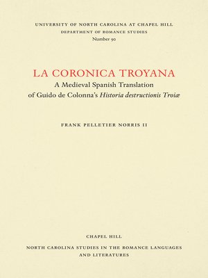 cover image of La coronica troyana